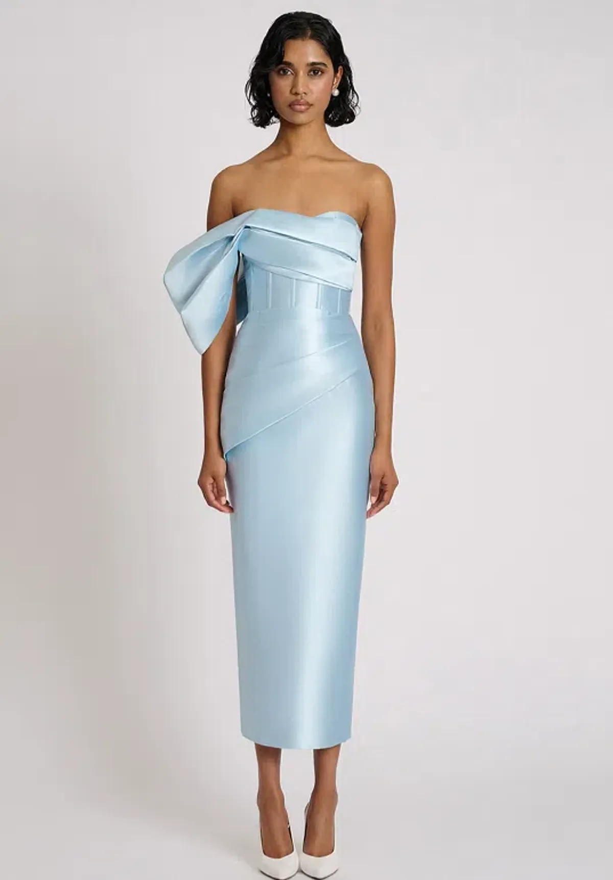 Eliya The Label Light Blue Maisie Dress Midi - Size 12 - Image 1