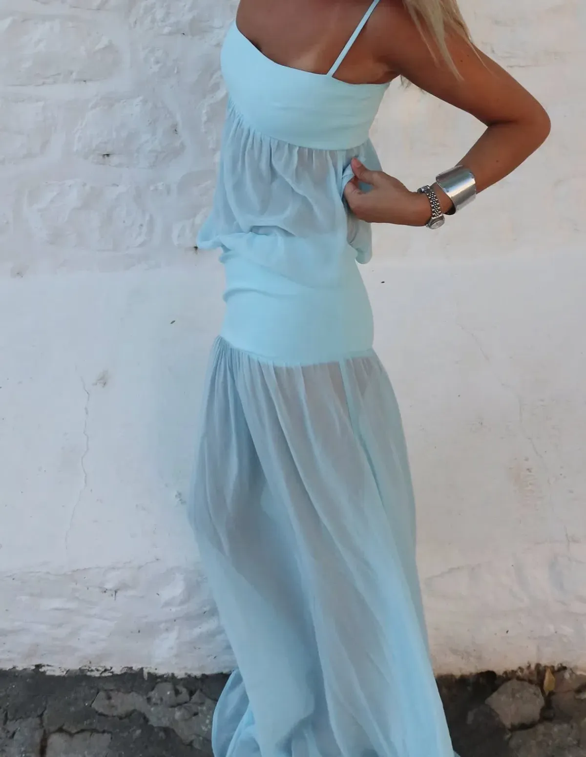 Ance Gria Romeo Gown in Aqua Blue size S / 8 AU - Image 12