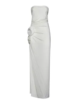 Magda Butrym White Strapless Maxi Dress for rent on The Volte - image 4