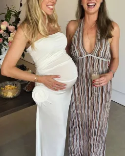 Magda Butrym White Strapless Maxi Dress for rent on The Volte - image 7