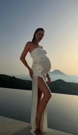 Magda Butrym White Strapless Maxi Dress for rent on The Volte - image 1