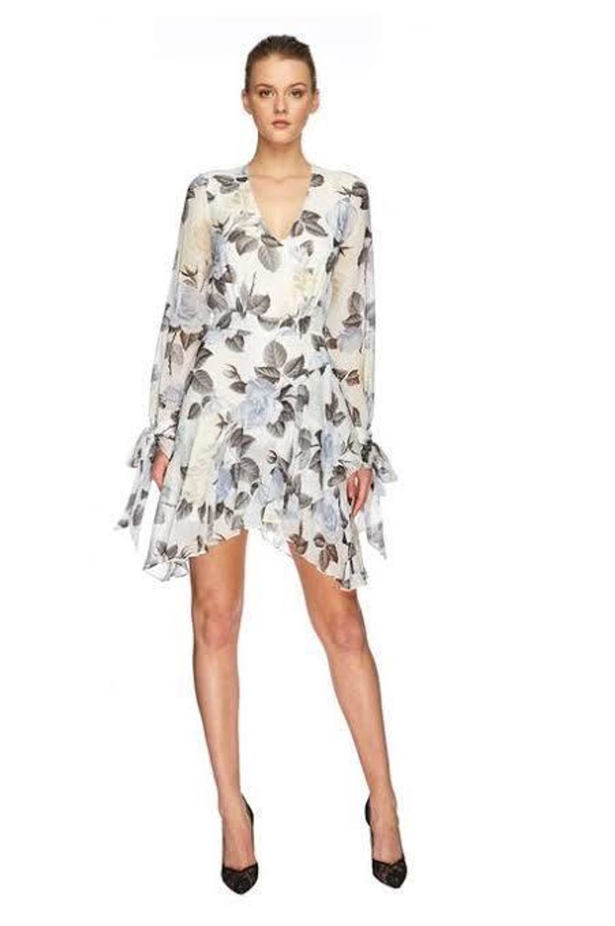 Lover Rosa Georgette LS mini dress Size 6 - Image 1