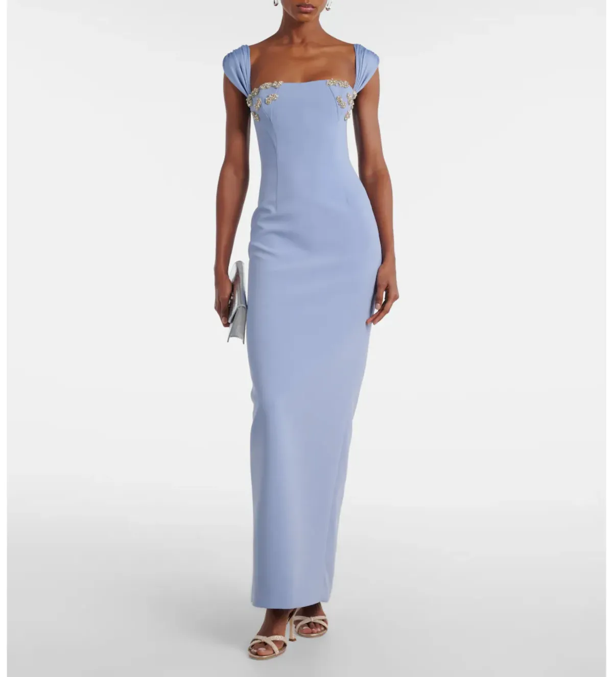 Rachel Gilbert Malia Gown with Crystal Embellishments in Blue AU6  - Image 1