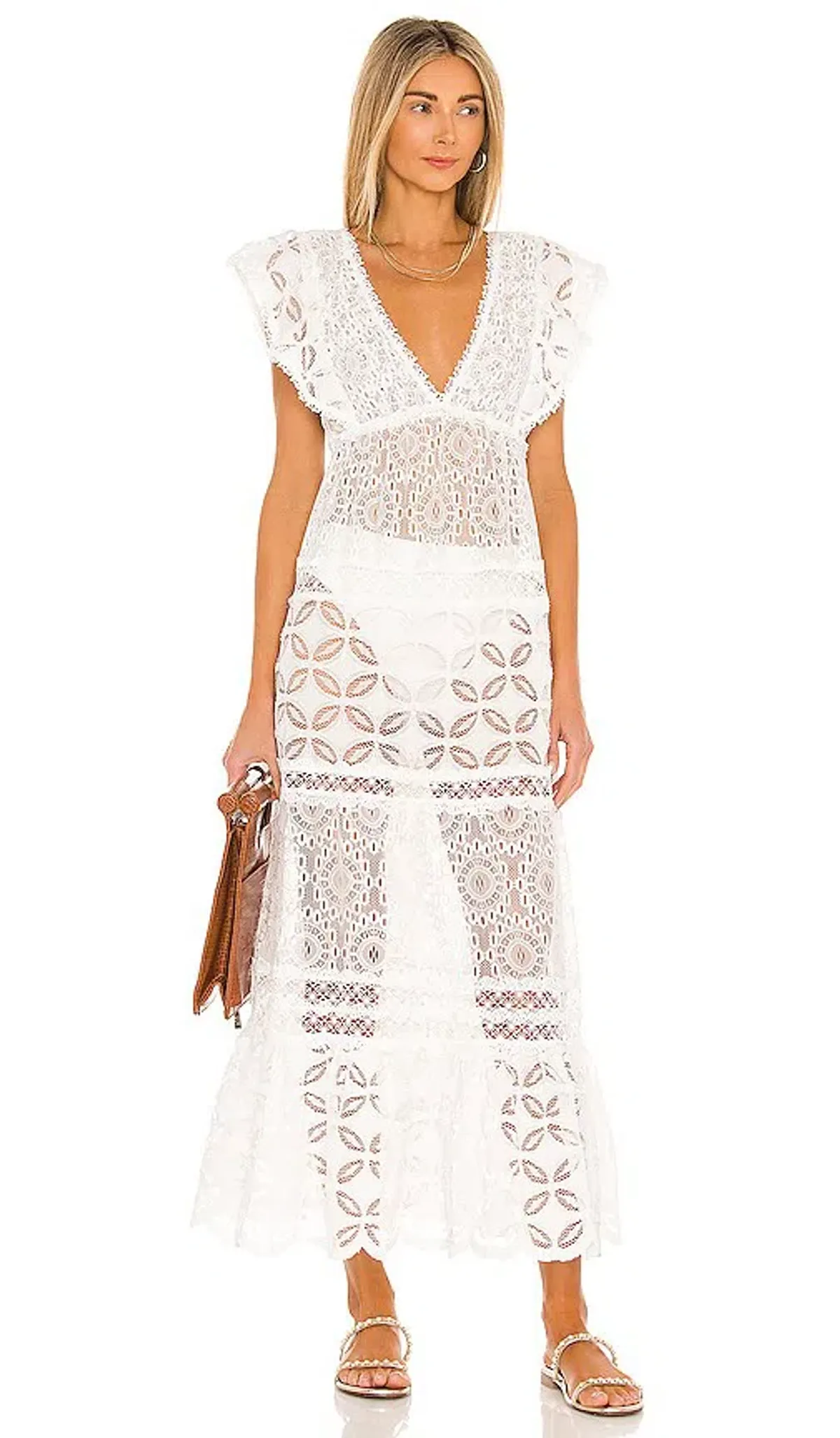 Waimari Nicole Dress in Ivory - Size 8 - Image 1