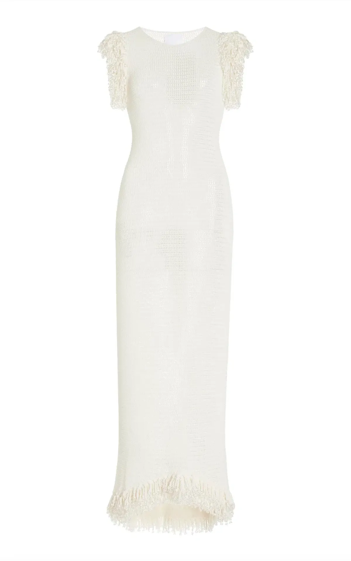 Paris Georgia Fringe Dress | White | Size S (AU 8) - Image 3