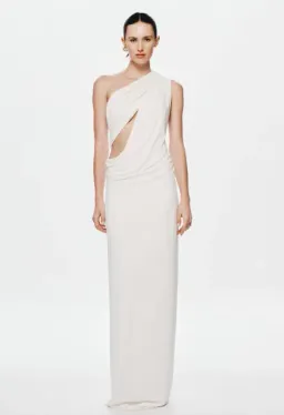 The Solstice Cupro Maxi Dress in Ivory - M for rent on The Volte - image 1
