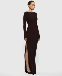 Effie Kats Indie Gown in Coffee size L/AU12 for rent on The Volte - image 2