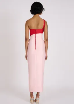 Eliya The Label Pink & Red Cartia Dress - 12 for rent on The Volte - image 3