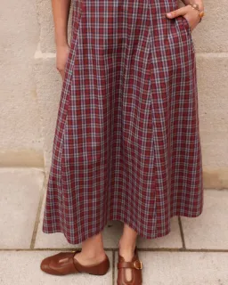 Katherina Lou Annabel Maxi Cherry Plaid for rent on The Volte - image 6