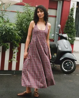 Katherina Lou Annabel Maxi Cherry Plaid for rent on The Volte - image 8