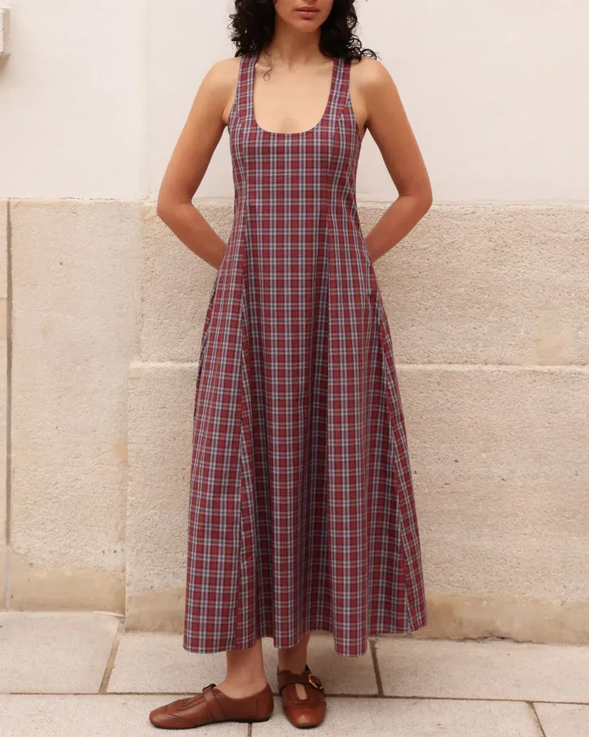Katherina Lou Annabel Maxi Cherry Plaid - Image 2