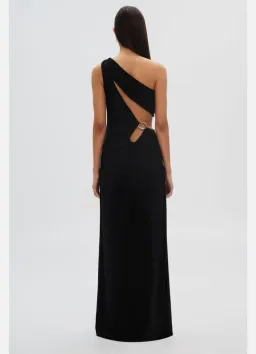MISHA Collection Demi Dry Cut Out Solstice Hardware Maxi Dress in Black Size S / 8 AU for rent on The Volte - image 2