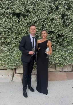 MISHA Collection Demi Dry Cut Out Solstice Hardware Maxi Dress in Black Size S / 8 AU for rent on The Volte - image 9