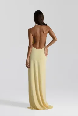 Natalie Rolt Winona Gown in Lemon Size 2 / AU 10 for rent on The Volte - image 3