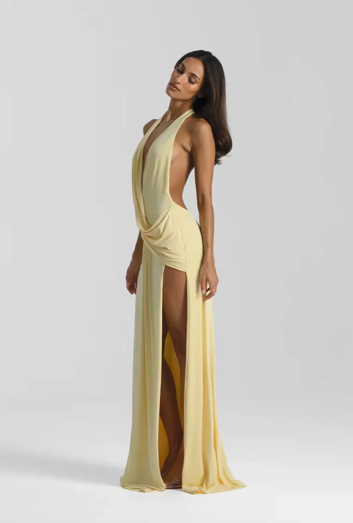 Natalie Rolt Winona Gown in Lemon Size 3 / AU 12 - Image 2