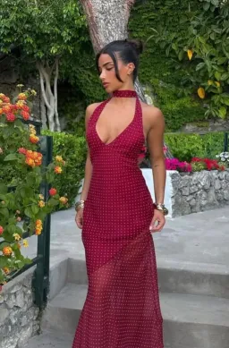 I am Delilah Jasmine Maxi Wine Size 6 for rent on The Volte - image 4