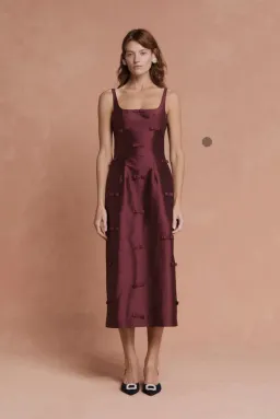LOVAAN CAMILLA DRESS PLUM 8/10 for rent on The Volte - image 1