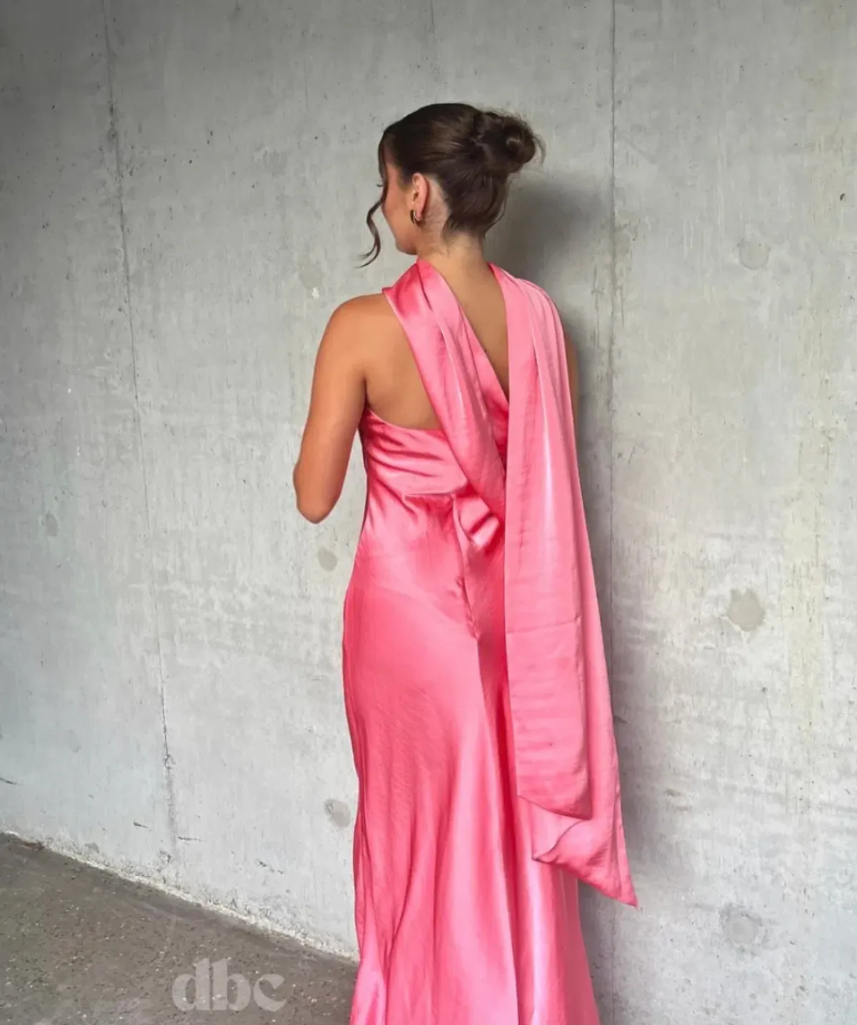 MISHA Lilia Sash Neck Maxi Coral Size 10 - Image 3