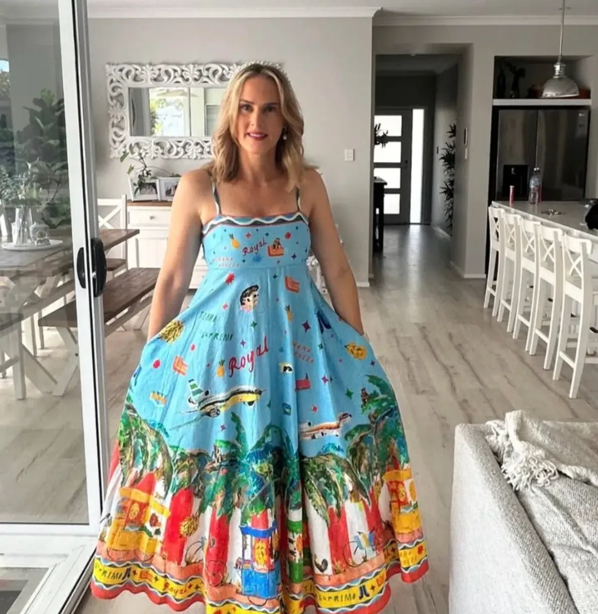 Alemais All Aboard Sundress Size 8 - Image 1