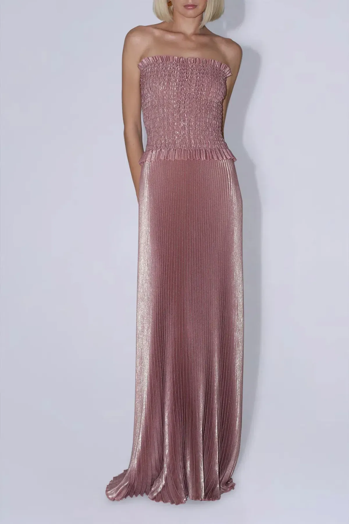 Maya Gown / Rose Quartz Shimmer / Size 10 - Image 1