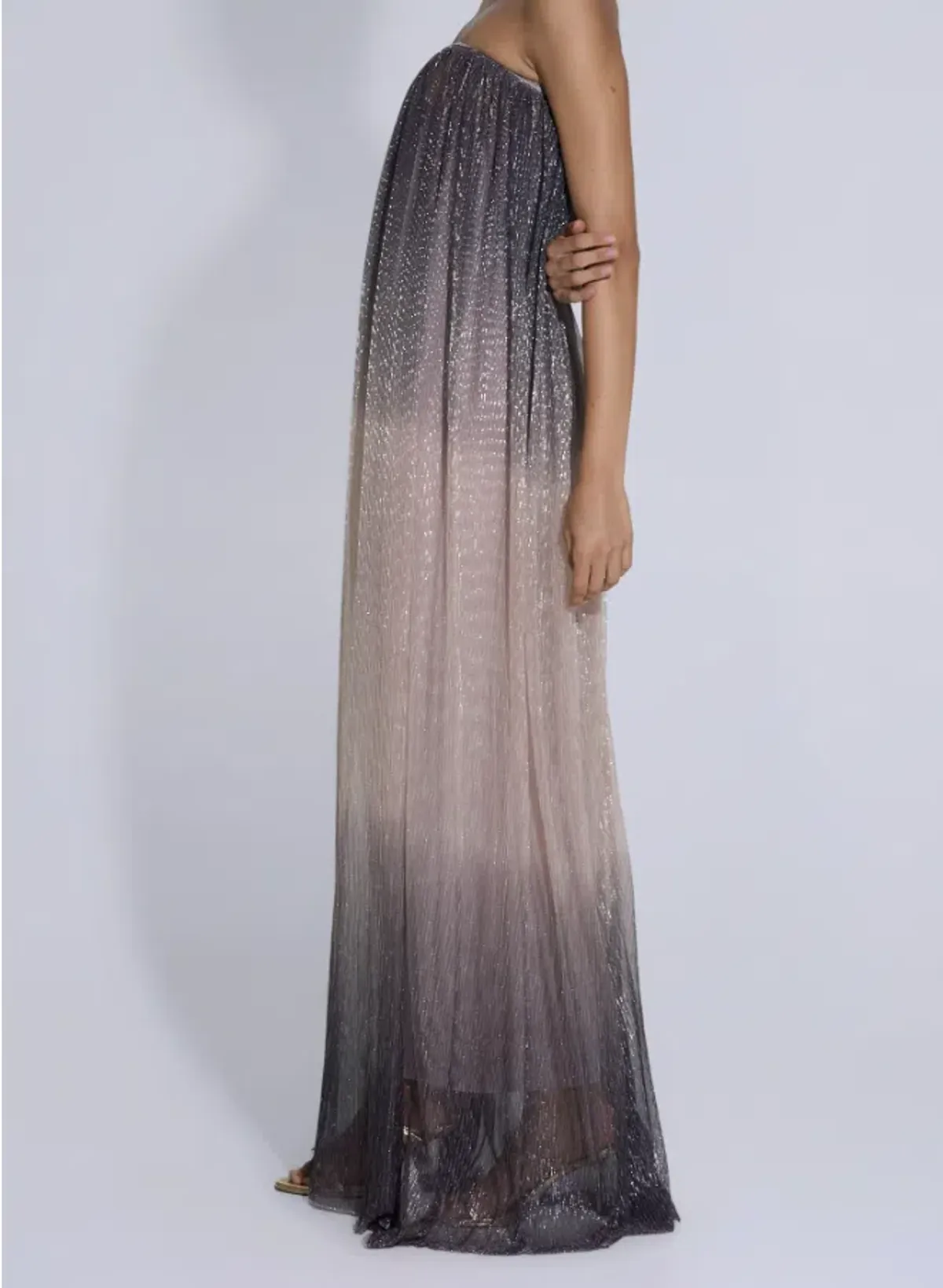 L'idee Dante Maxi Dress Smoke Lurex - 10 - Image 3