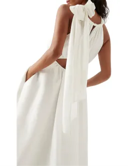 AJE Henriette tie strap midi dress size 8 for rent on The Volte - image 3