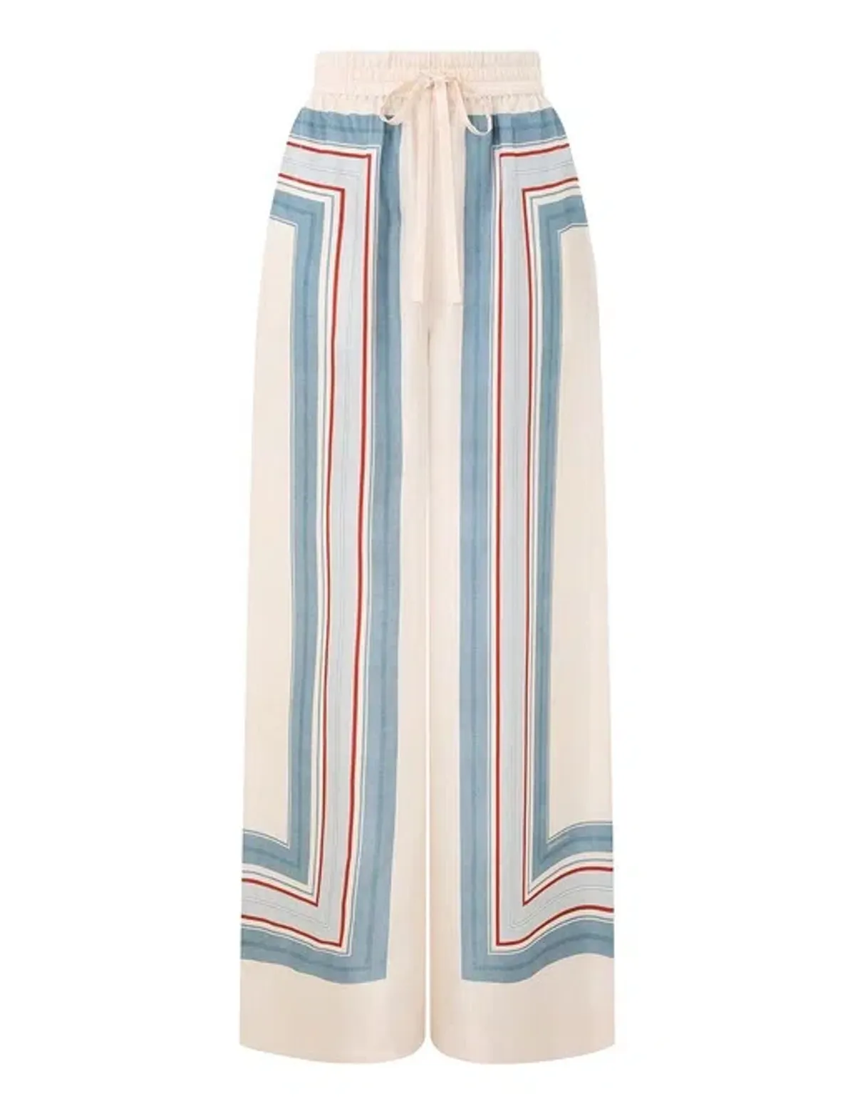 Zimmermann Relaxed Scarf Shirt and Pant Set in Ticking Stripe Size 6/8 (OP) - Image 4