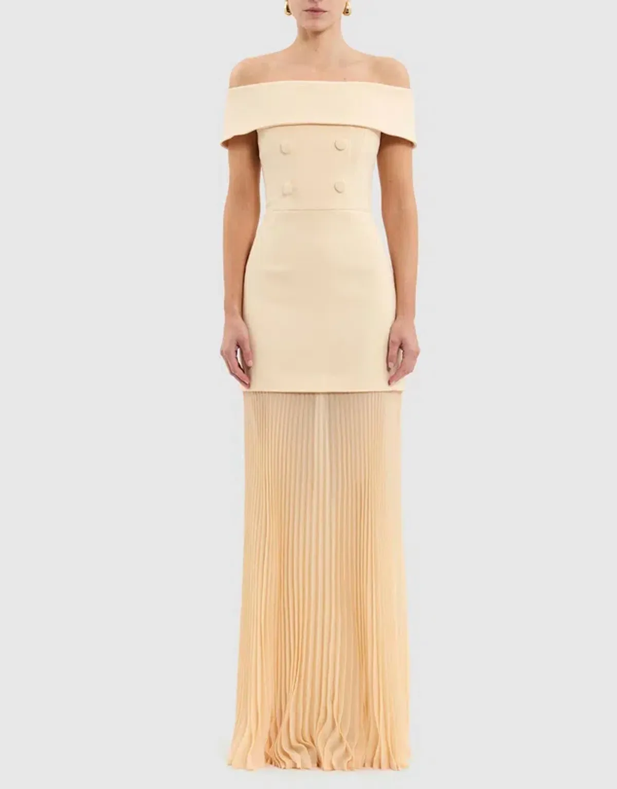 Rebecca Vallance ROWAN MAXI DRESS Yellow size 8 - Image 1