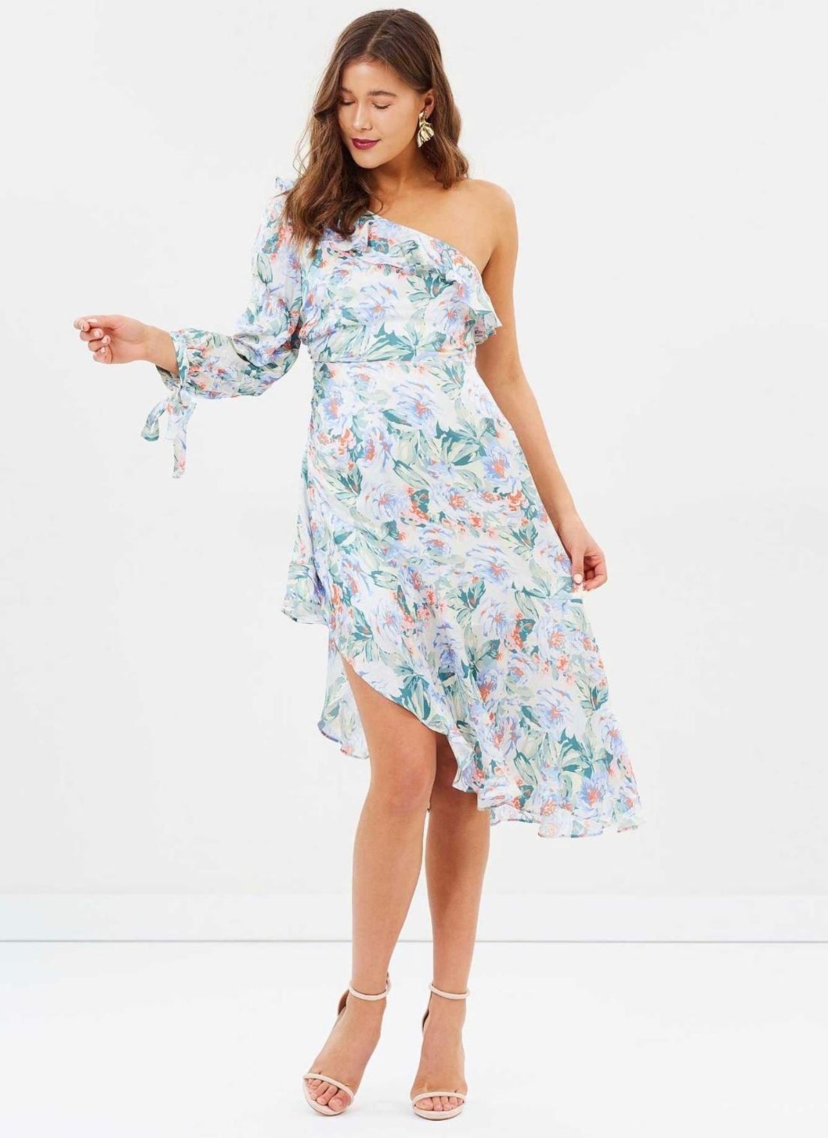 Talulah - floral mist midi dress size M - Image 1