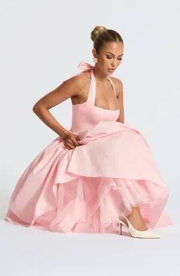 Babyboo Cressida Midi Dress in Blush Size AU8  for rent on The Volte - image 3