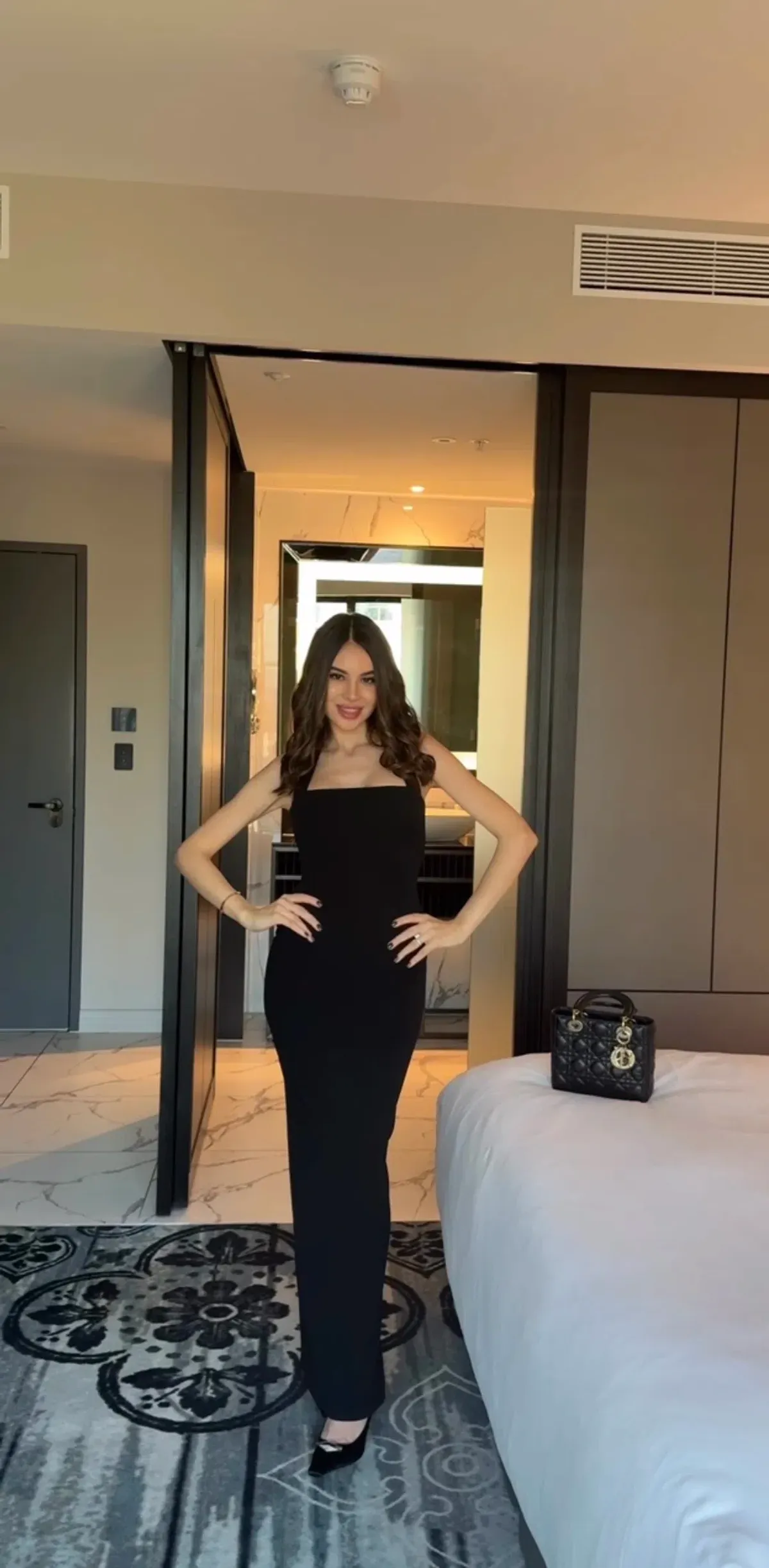 Nookie Strapless Black Maxi Dress Size AU6 - Image 1