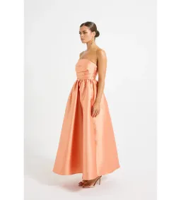 Pasduchas Pippa Strapless Midi Dress Sunset Size AU 8 for rent on The Volte - image 3
