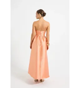 Pasduchas Pippa Strapless Midi Dress Sunset Size AU 10 for rent on The Volte - image 3