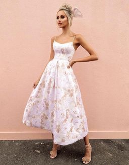 Bariano Layla Scoop Neck Midi Dress Floral Size 6 for rent on The Volte - image 1