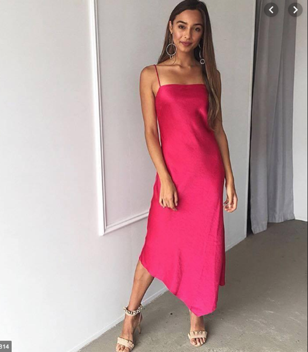 Camilla and Marc Sirocco Slip Dress Dark Pink Size 10 - Image 1