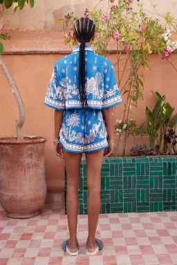 Alemais Acacia Cropped Shirt and Short Set Size 8 for rent on The Volte - image 2