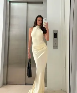 Henne Soraia Dress in Butter for rent on The Volte - image 1