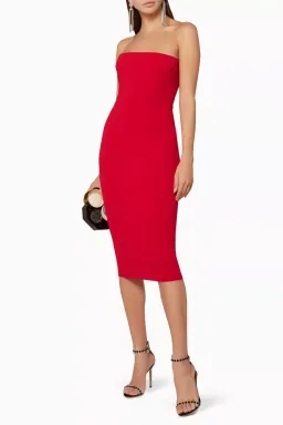 Alex Perry Myra Strapless Column Dress Red Size 8 for rent on The Volte - image 2