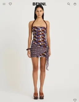 BENNI Marnie Mini Dress Size 8 for rent on The Volte - image 4