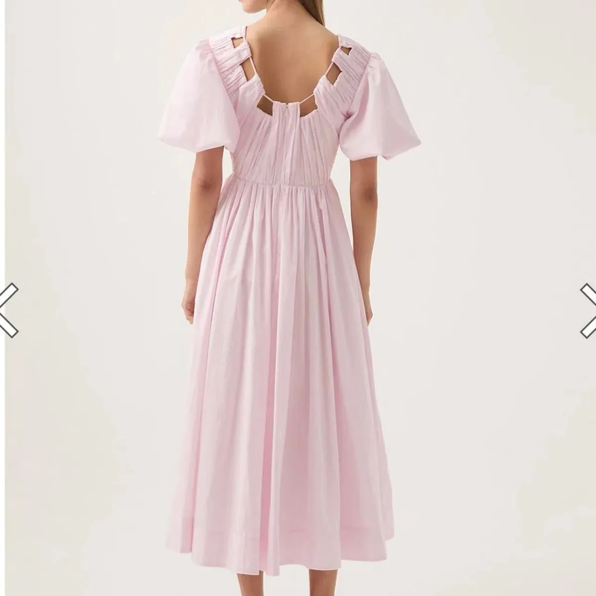 Aje Esmerie Midi Dress Pink 16 - Image 3