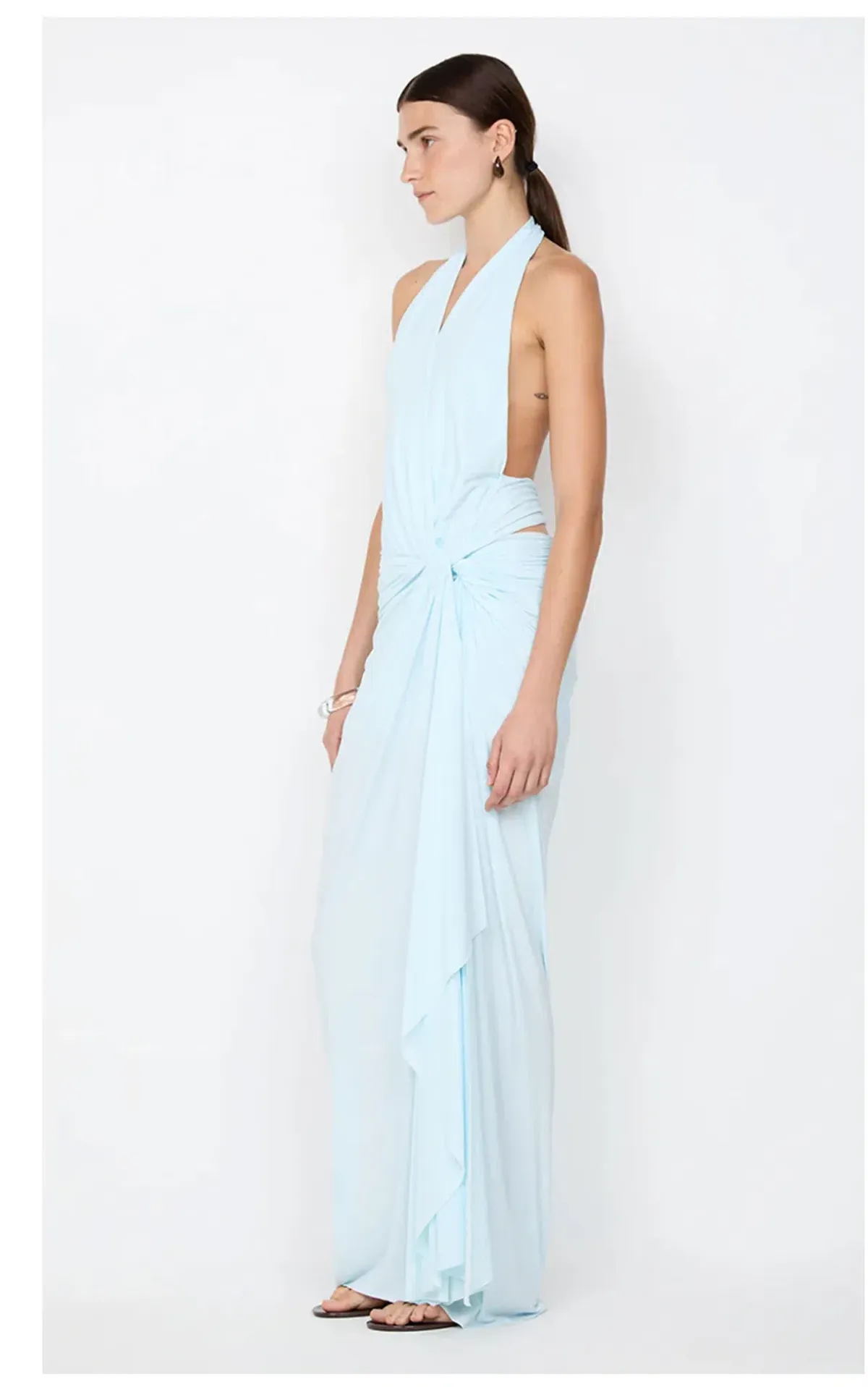 Bec and Bridge Clementine Twist Maxi Dress in Arctic Blue Size 8 / AU - Image 5