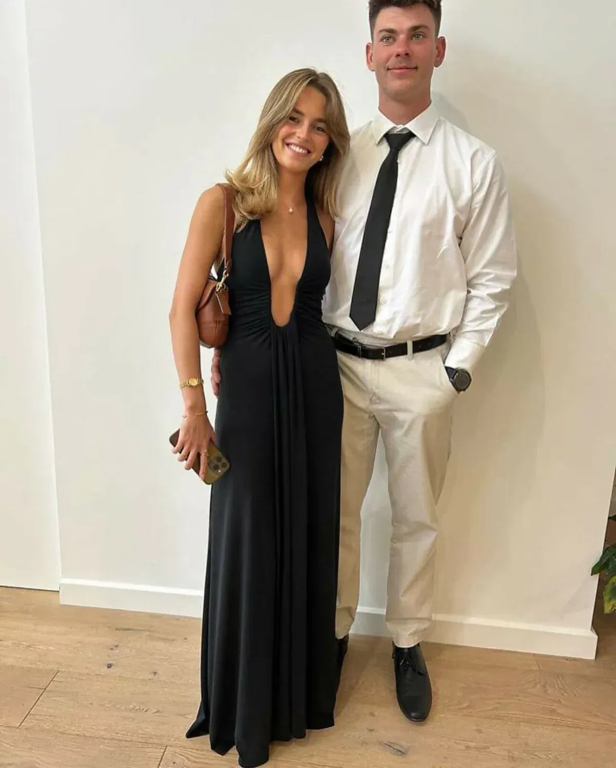 MISHA Jennifer Cupro Maxi Dress in Black Size Small / 8 AU - Image 5