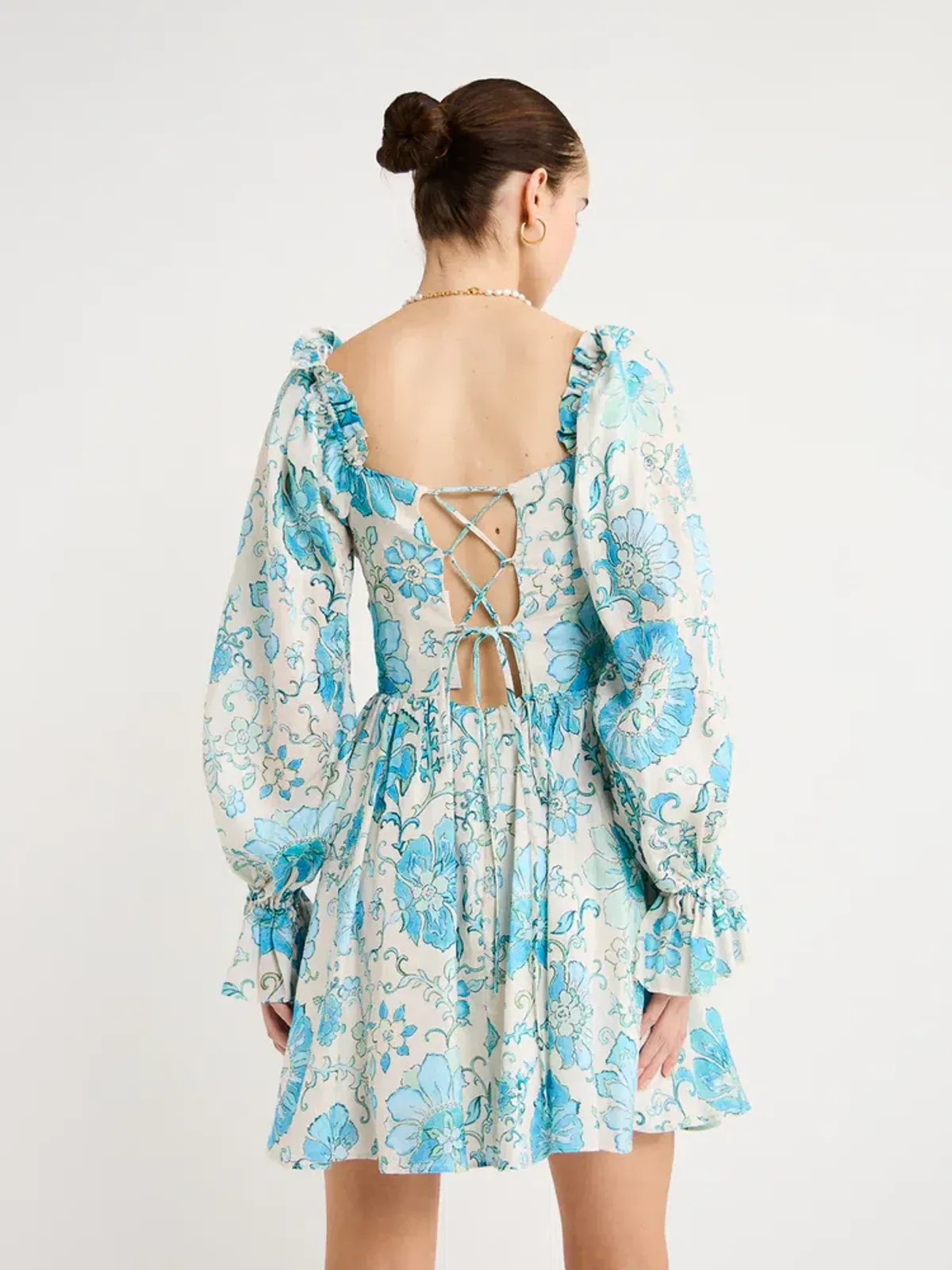 Kate Ford Nemea Tie Back Dress In Multi Size L/3 - Image 3