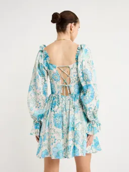 Kate Ford Nemea Tie Back Dress In Multi Size L/3 for rent on The Volte - image 3