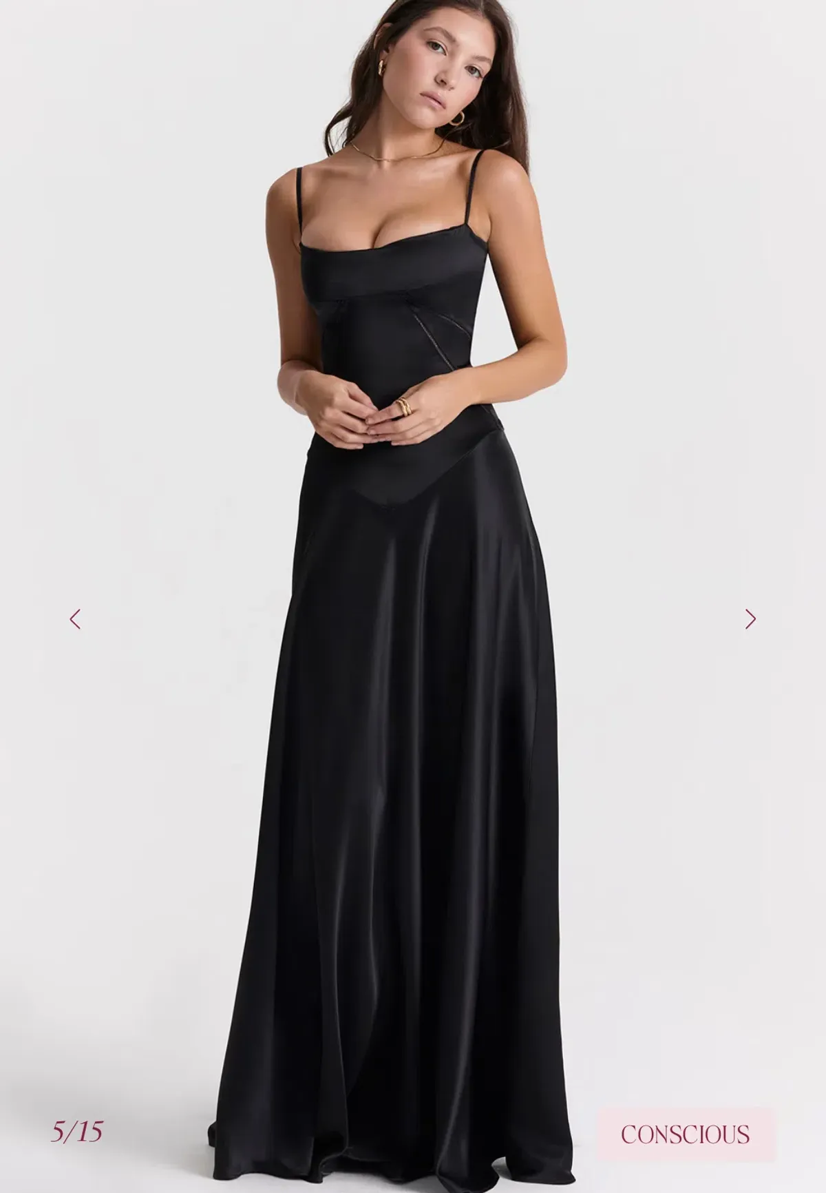 House of CB ANABELLA Black Maxi Dress - Image 2