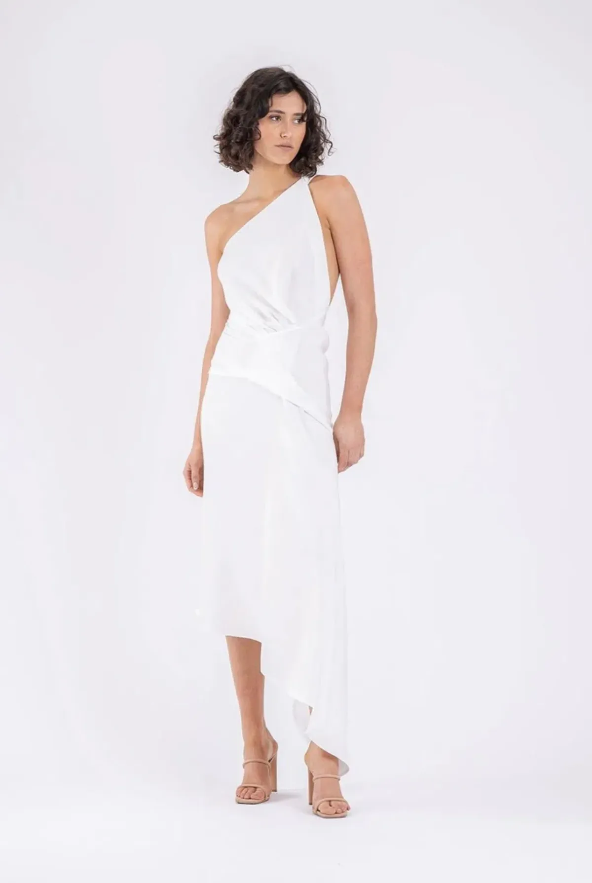 One Fell Swoop Temptation Dress in Runway White Matte - Size 8 - Image 2