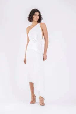 One Fell Swoop Temptation Dress in Runway White Matte - Size 8 for rent on The Volte - image 2