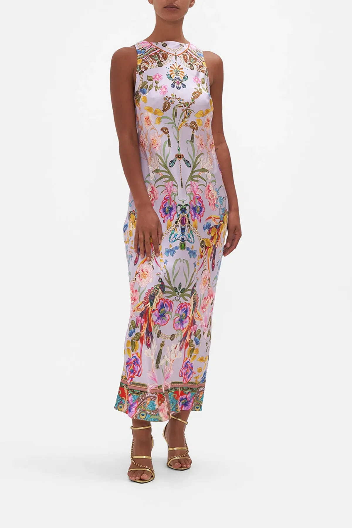 Natures Kaleidoscope Bias Slip With Draped Back - Image 6