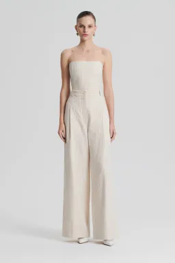 Striped Cotton Bustier Cream for rent on The Volte - image 6