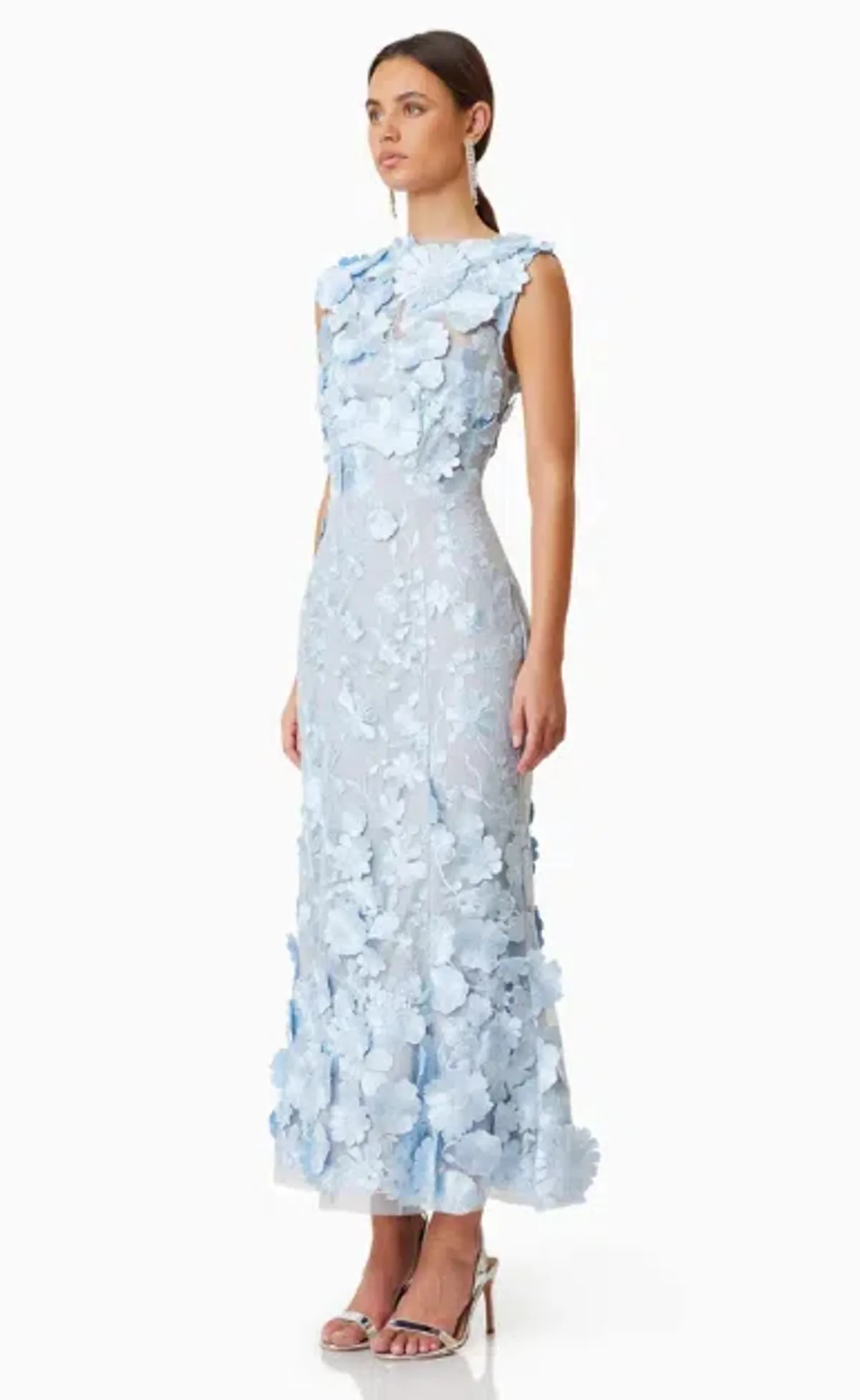 Elliatt Light Blue Selene Cocktail Midi Dress - Image 2